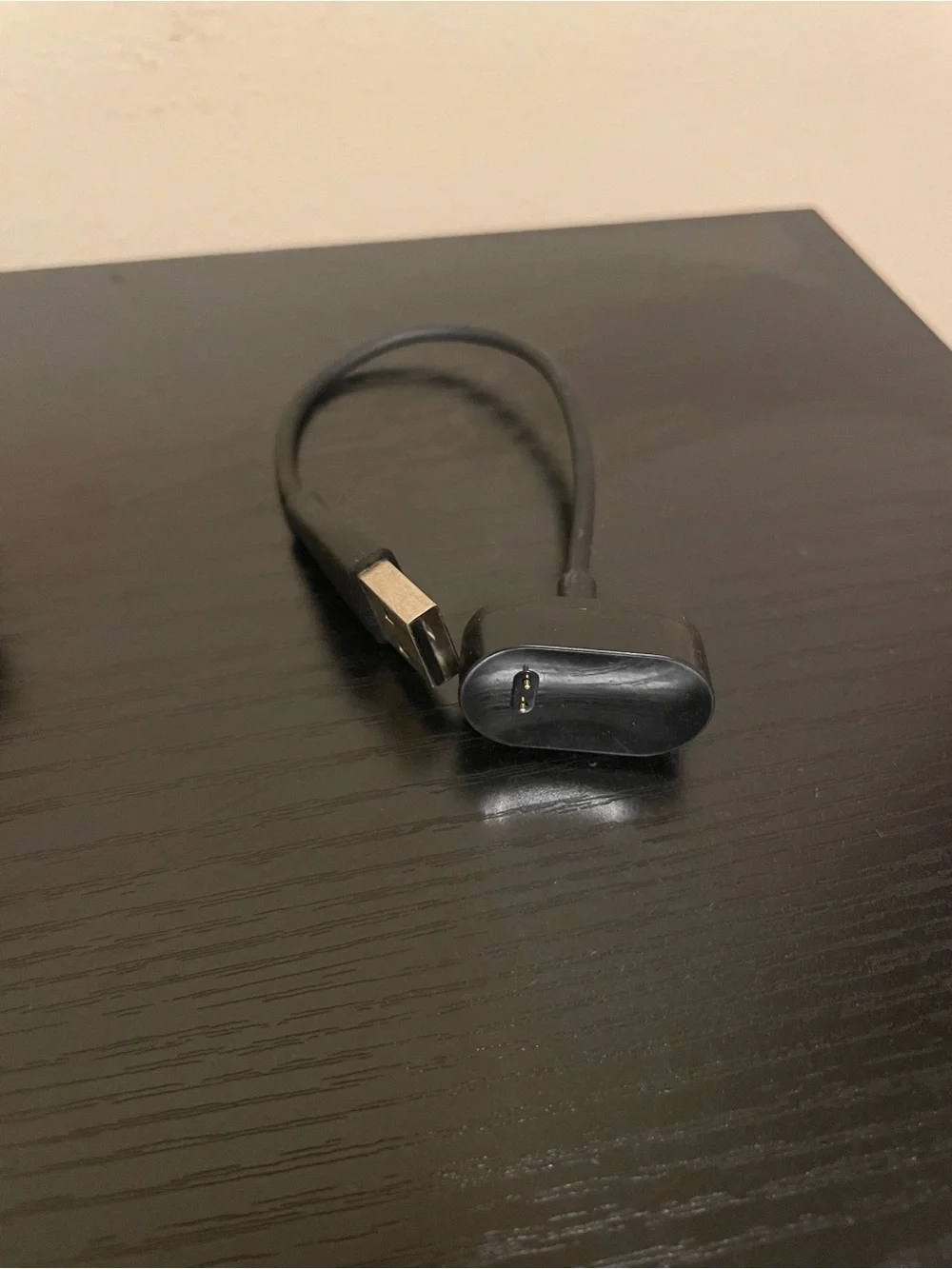 fitbit Black Silicone Fitness Tracker with Slim Display